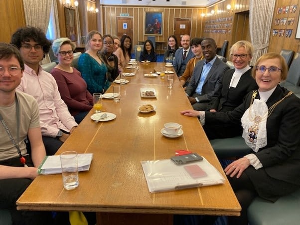 Finalists of the Sheriff's Challenege 2021 enjoyed lunch at the Old Bailey
